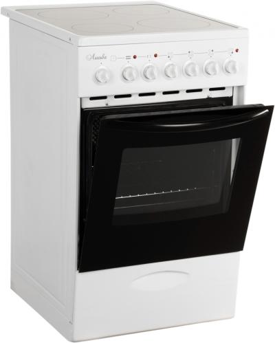 Плита стеклокерамическая ЛЫСЬВА EF4006MK00 белый (без крышки)