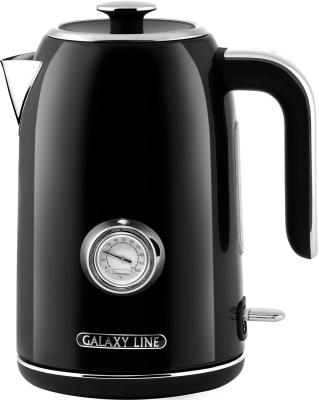 Чайник электрический GALAXY LINE GL 0350 черный нерж.сталь