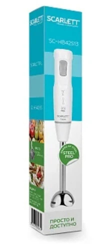 Блендер погружной SCARLETT SC-HB42S13 белый