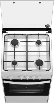 Плита газовая DARINA 1B GM441 002 W белый (метал.крышка,реш.сталь)