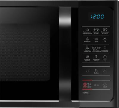 Микроволновая печь SAMSUNG MC28H5013AK/BW черный (электрон.,конвекция, гриль, 900Вт, 28л)