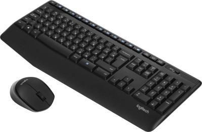 Клавиатура + мышь LOGITECH MK345 черный черный USB беспроводная (920-006489)
