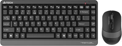 Клавиатура + мышь A4TECH Fstyler FG1110 черный/серый черный/серый USB беспроводная Multimedia (FG1110 GREY)