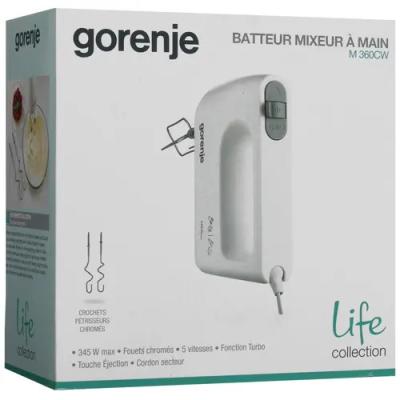 Миксер ручной GORENJE M360CW 345Вт белый