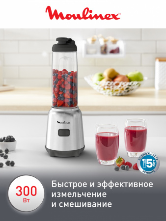 Блендер стационарный MOULINEX LM15FD10 серебристый