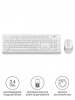 Клавиатура + мышь A4 Fstyler FG1010 клав:белый/серый мышь:белый/серый USB беспроводная Multimedia