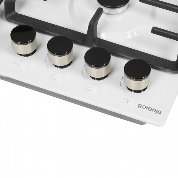 Поверхность газовая GORENJE GW642SYW белый (чугун, г/к, эмаль),,,