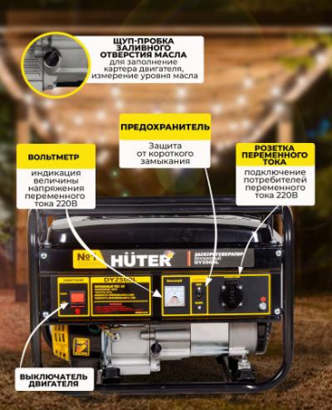 Генератор бензиновый HUTER DY2500L