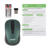 Мышь ACER OMR135 зеленый оптическая (1000dpi) беспроводная USB для ноутбука (2but) (ZL.MCEEE.01I)