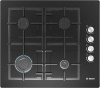 Поверхность газовая BOSCH POP6C6O92R черный (стекло, чугун, г/к, боковое управл)