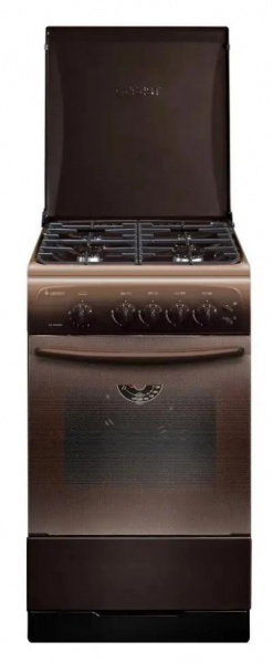 Плита газовая GEFEST CG 50M04 K83 коричневый (металлическая крышка) реш.чугун