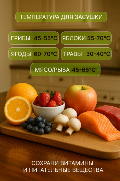 Сушилка для фруктов и овощей LUMUS LU-D5105 белая