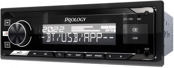 Автомагнитола USB/SD PROLOGY GT-150 1DIN 4x55Вт