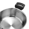 Набор посуды VENSAL Velorus Noir 1504VS  (нерж) из 2-х кастрюль [3л/20см,  5,4л/24см ]  /индукция