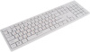 Комплект (клавиатура+мышь) OKLICK 240M, USB, беспроводной, белый