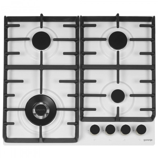 Поверхность газовая GORENJE GW642SYW белый (чугун, г/к, эмаль),,,